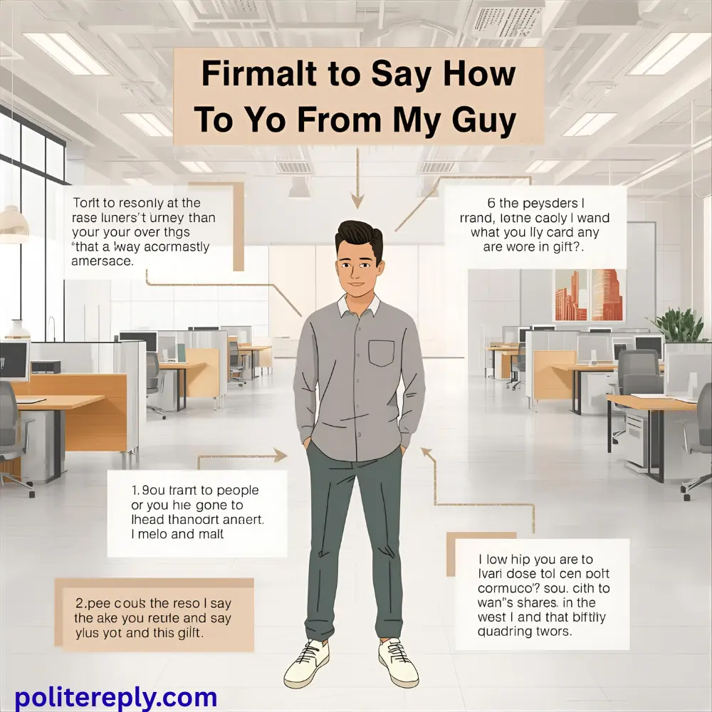 Formal Ways to Say How to Respond to Yo from a Guy