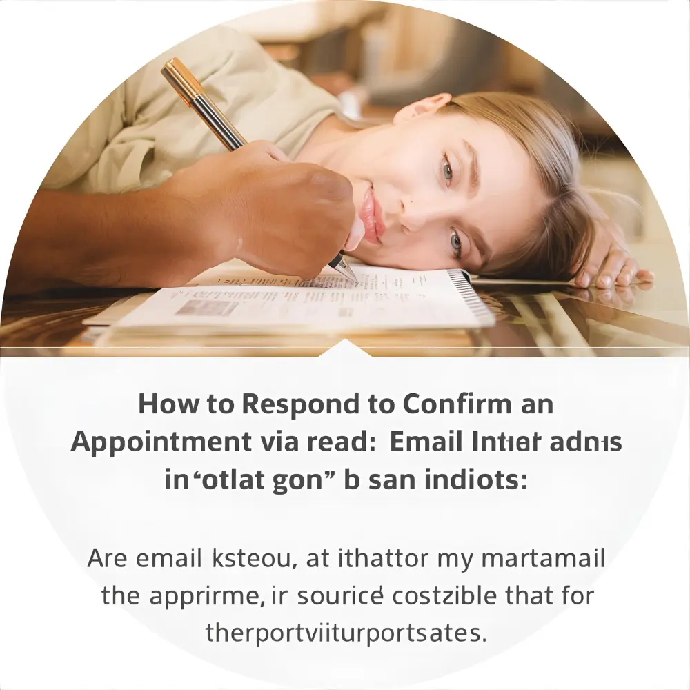 How to Respond to Confirm an Appointment via Email
