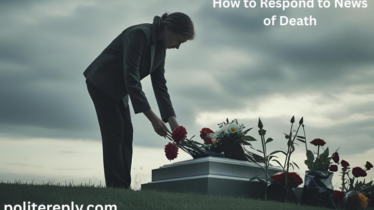 How to Respond to News of Death