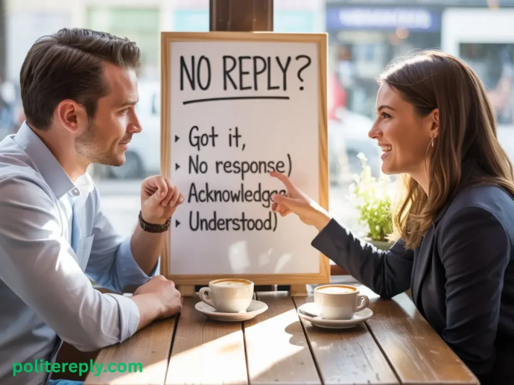 Informal Ways to Say Respond to No Response