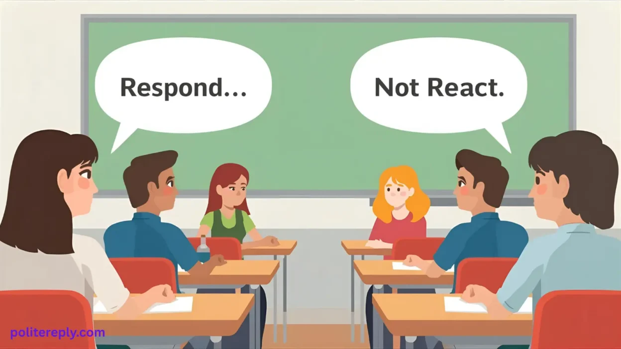 How to Respond and Not React