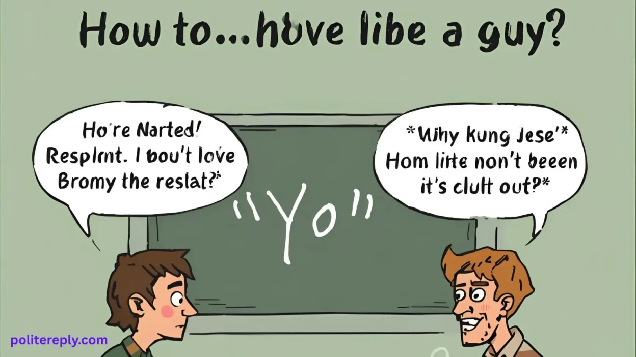 How to Respond to Yo from a Guy