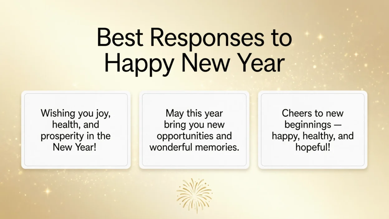 Best Responses to Happy New Year