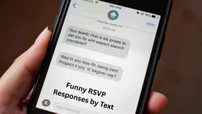 Funny RSVP Responses by Text