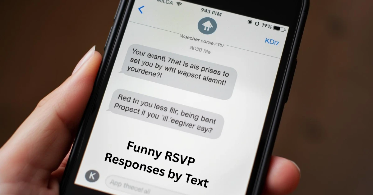 Funny RSVP Responses by Text