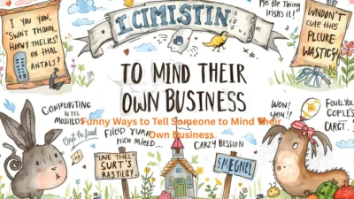 Funny Ways to Tell Someone to Mind Their Own Business