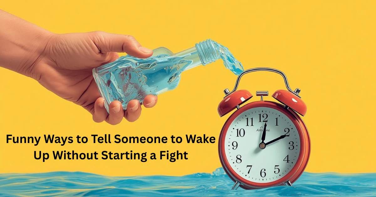 Funny Ways to Tell Someone to Wake Up Without Starting a Fight