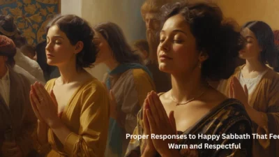 Proper Responses to Happy Sabbath That Feel Warm and Respectful